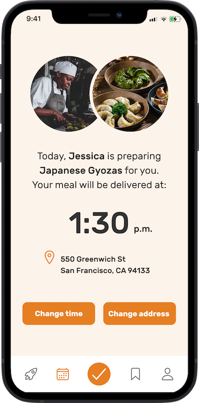 iphone app delivery  screen